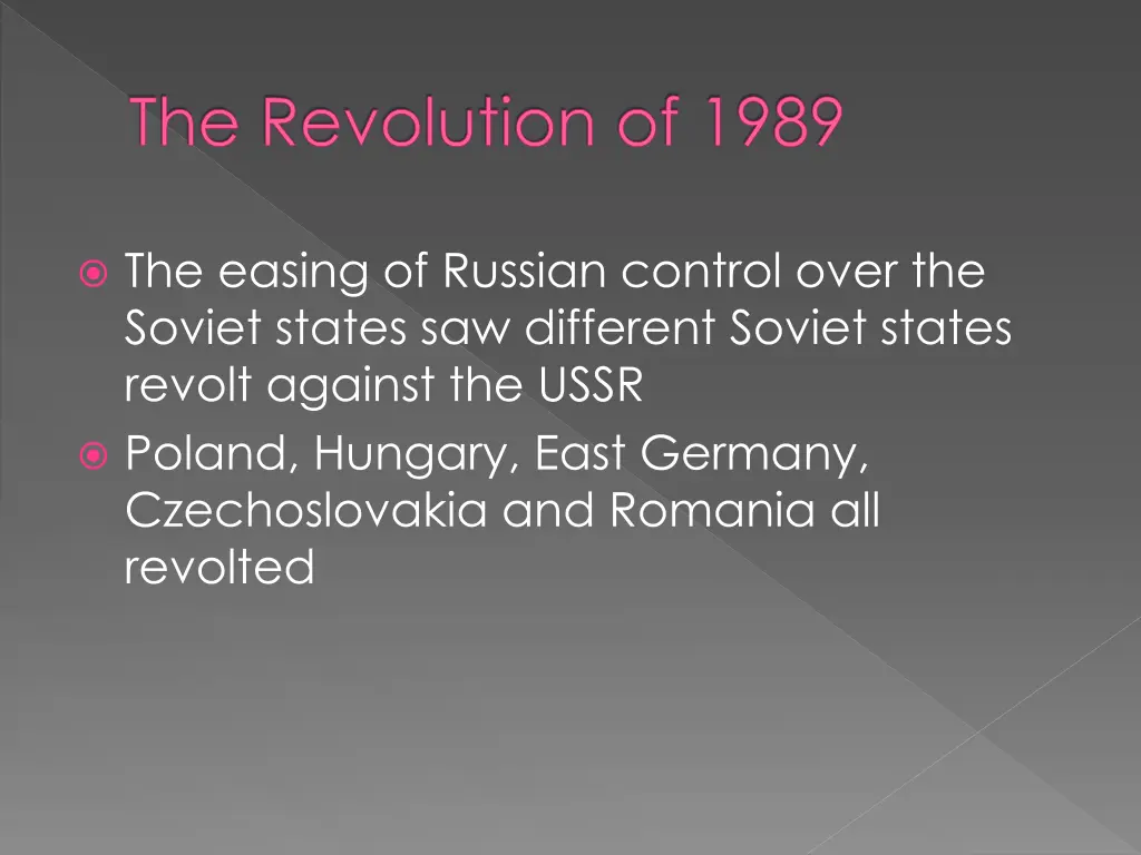 the revolution of 1989