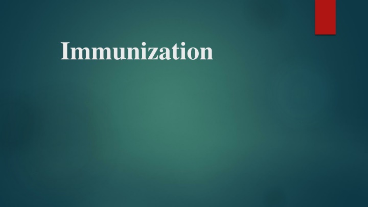 immunization