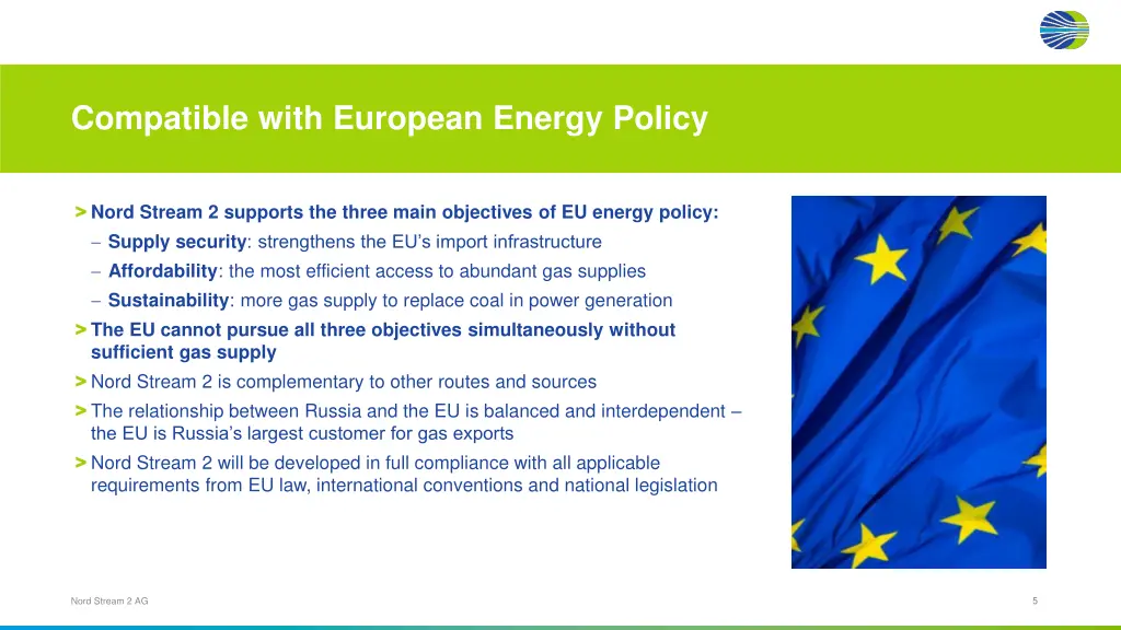 compatible with european energy policy