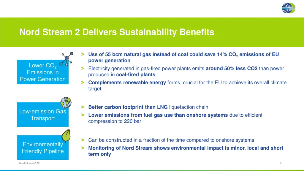 nord stream 2 delivers sustainability benefits