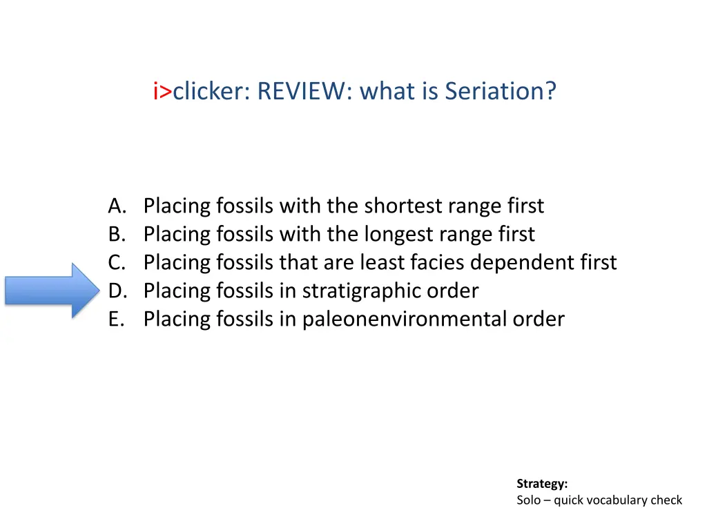 i clicker review what is seriation