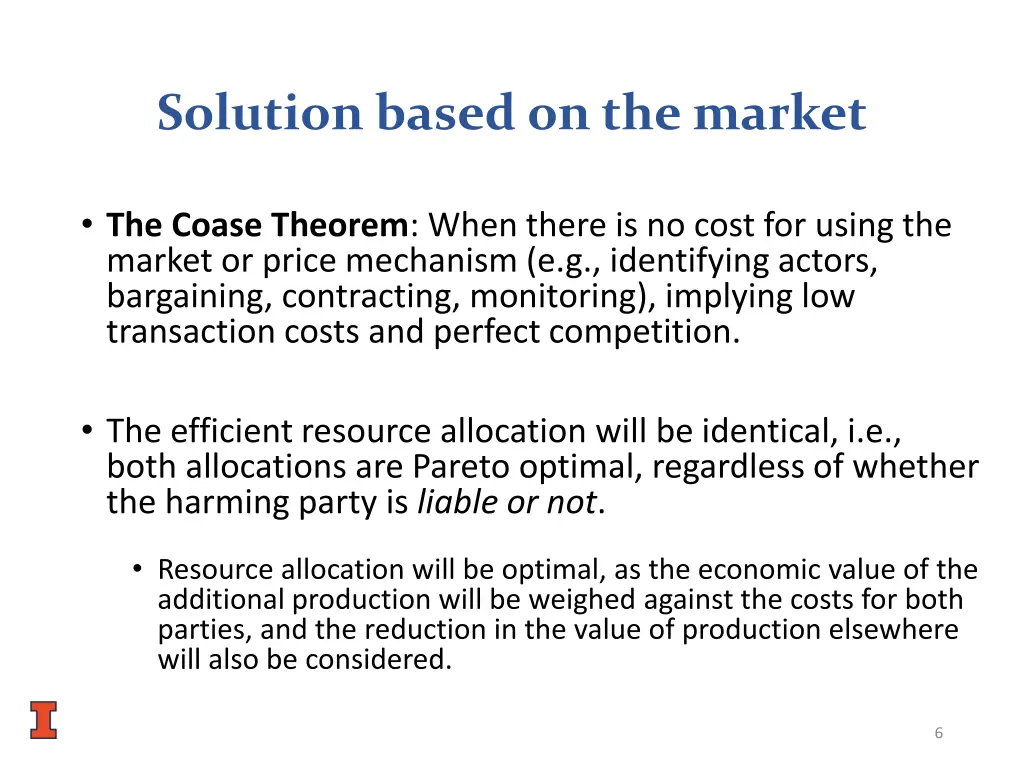 solution based on the market