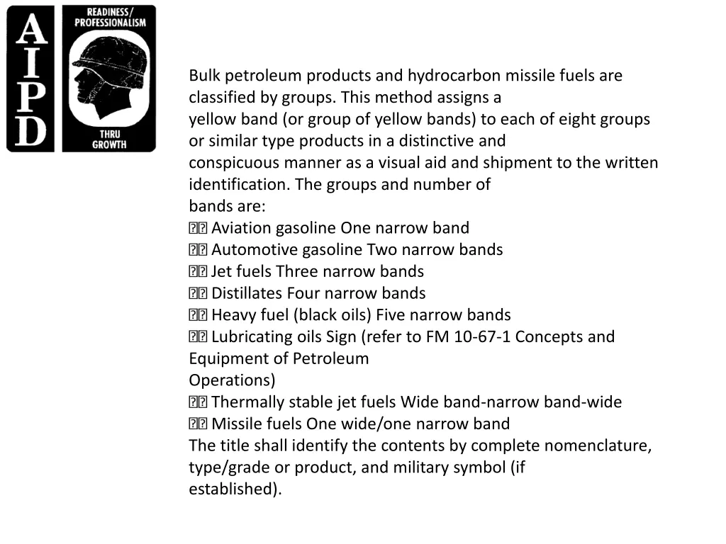 bulk petroleum products and hydrocarbon missile