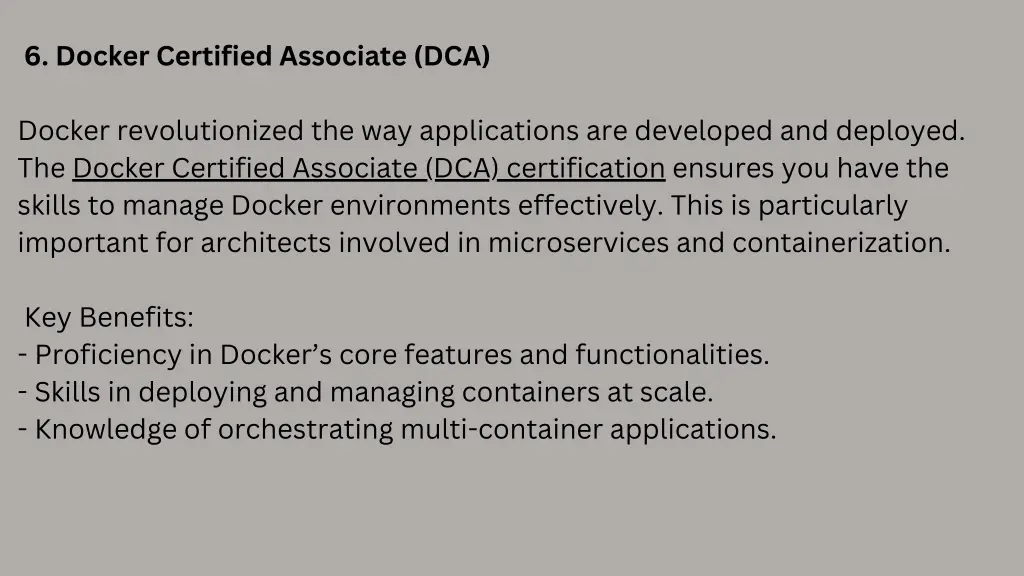 6 docker certified associate dca