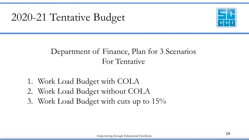 2020 21 tentative budget