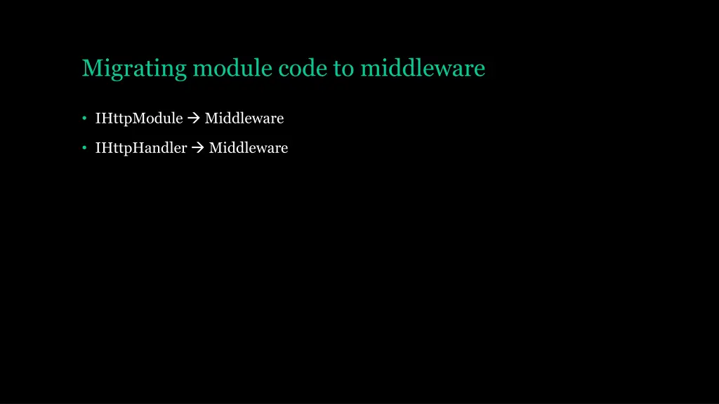 migrating module code to middleware