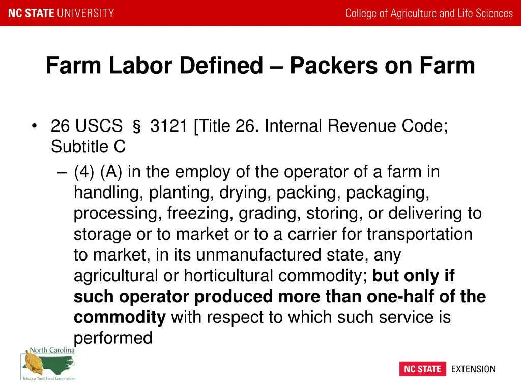 farm labor defined packers on farm