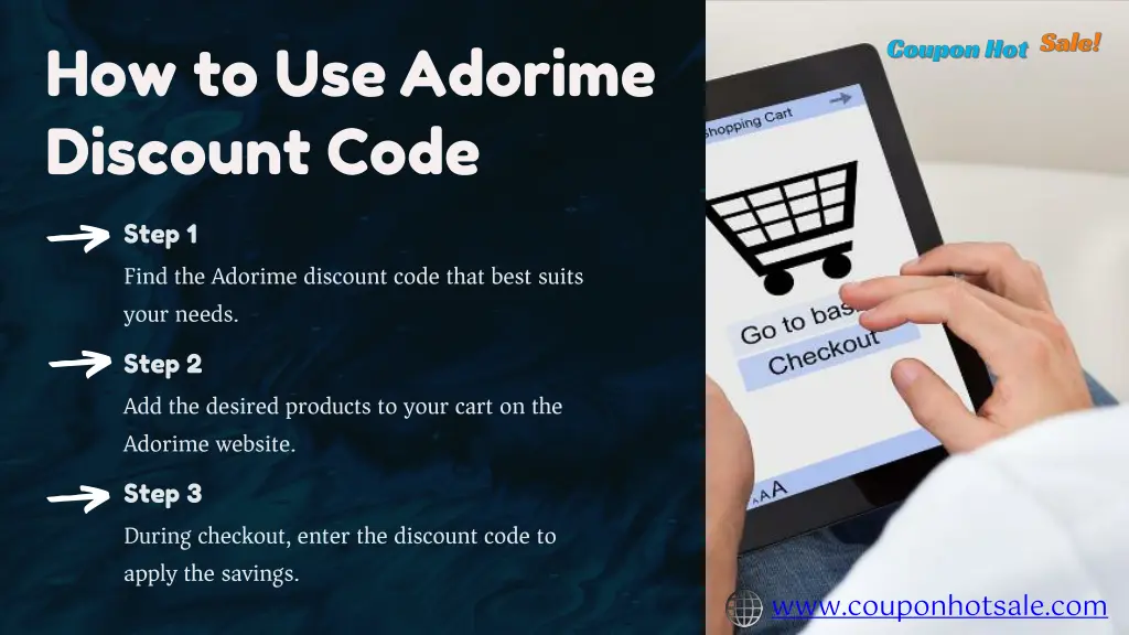 how to use adorime discount code