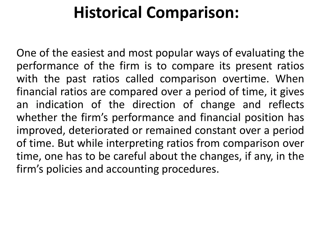 historical comparison