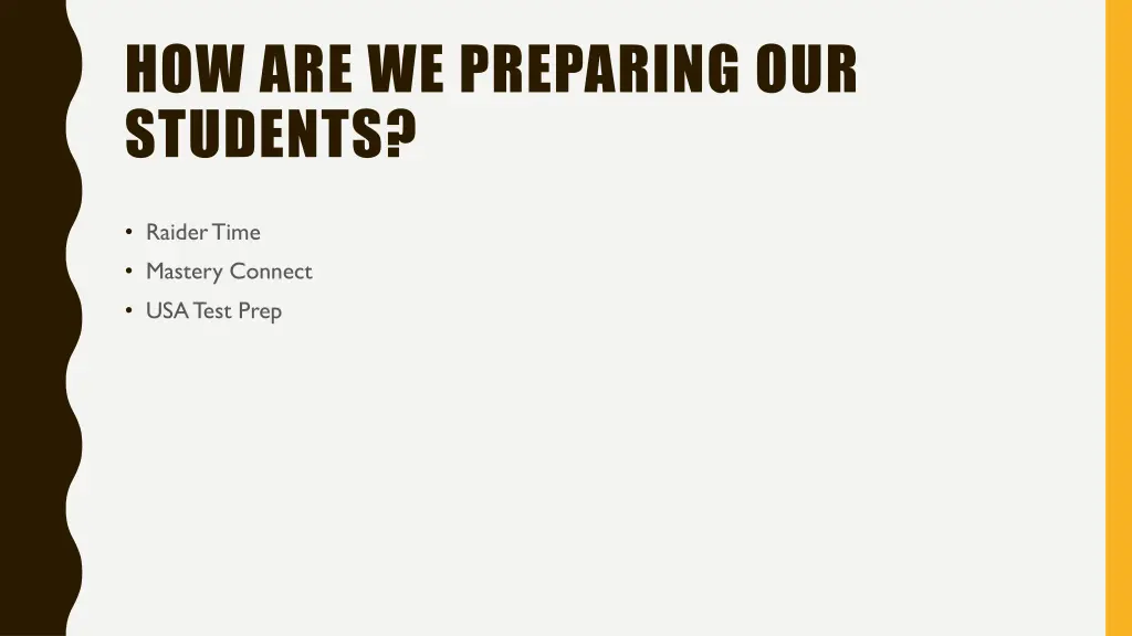 how are we preparing our students