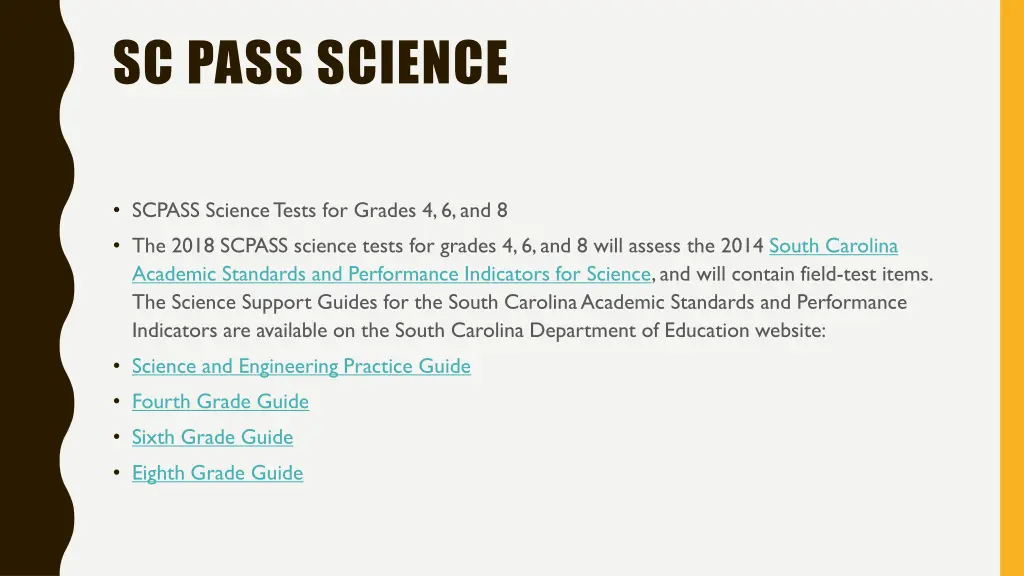 sc pass science