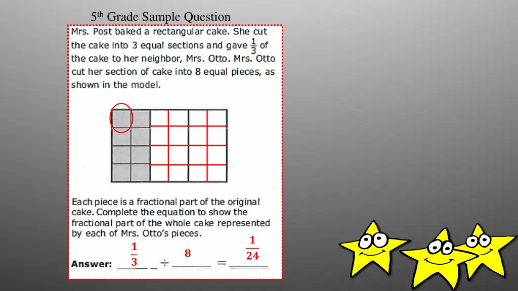 5 th grade sample question