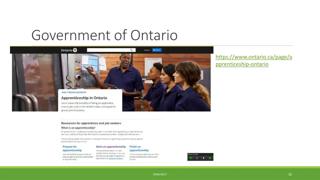 government of ontario