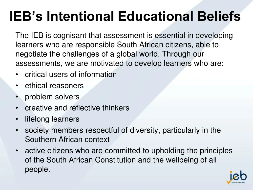 ieb s intentional educational beliefs