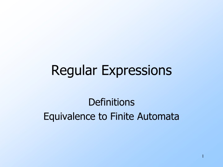 regular expressions