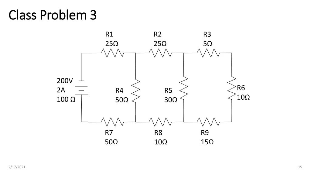 class problem 3 class problem 3