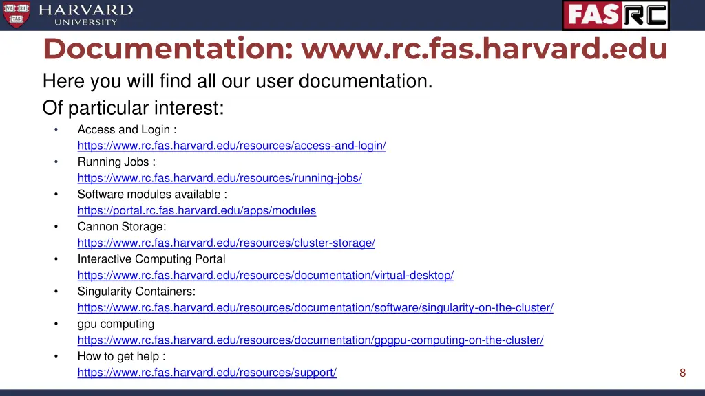 documentation www rc fas harvard edu here