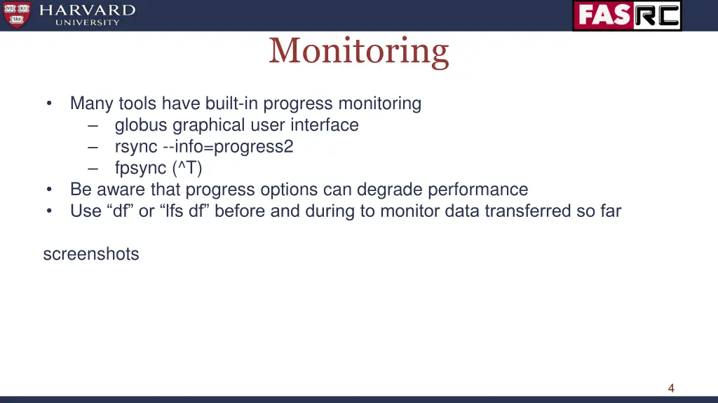 monitoring