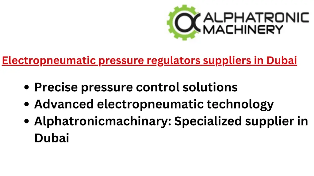 electropneumatic pressure regulators suppliers