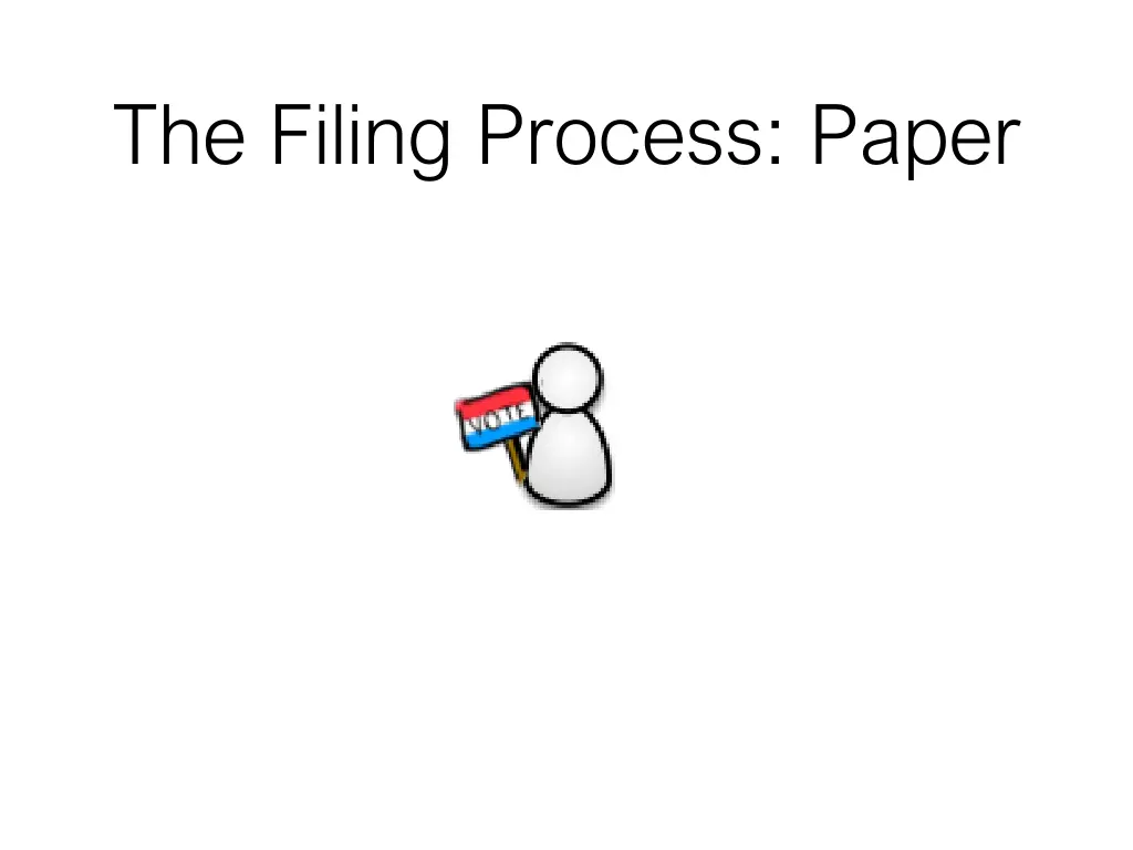 the filing process paper 1