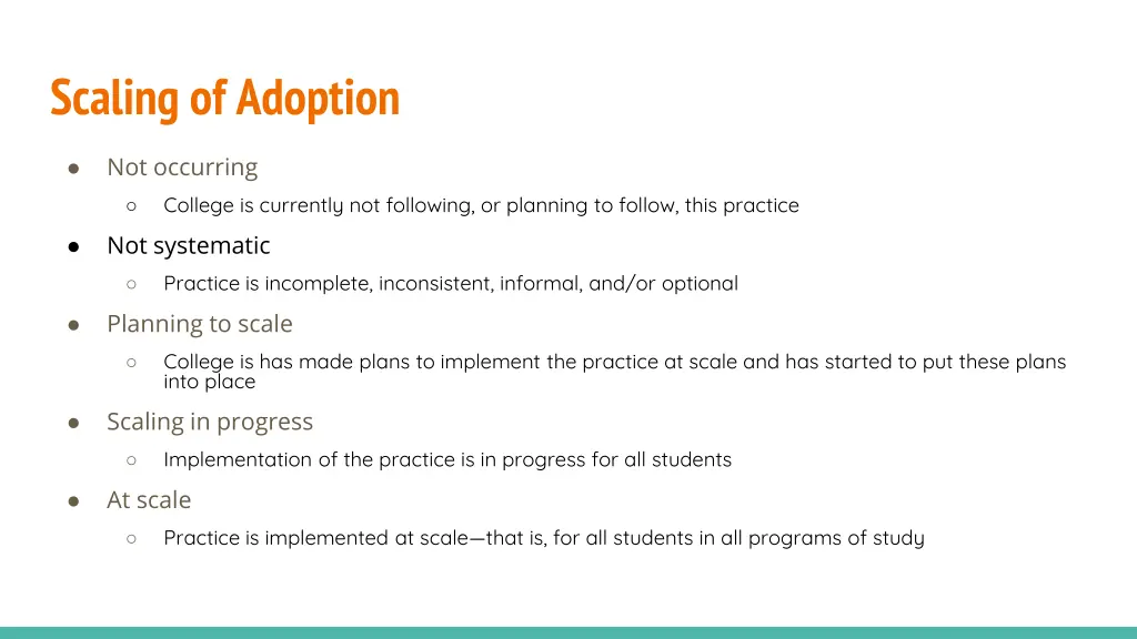 scaling of adoption