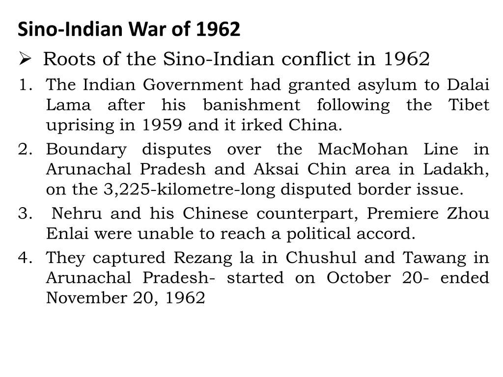 sino indian war of 1962 roots of the sino indian