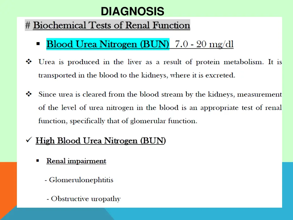 diagnosis