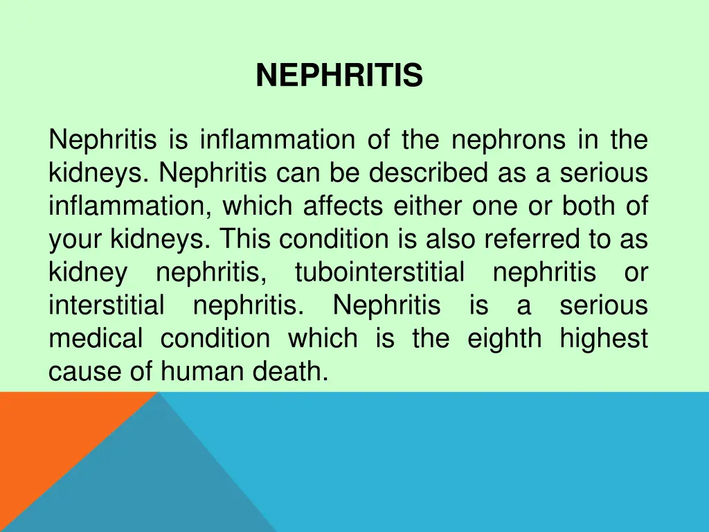 nephritis