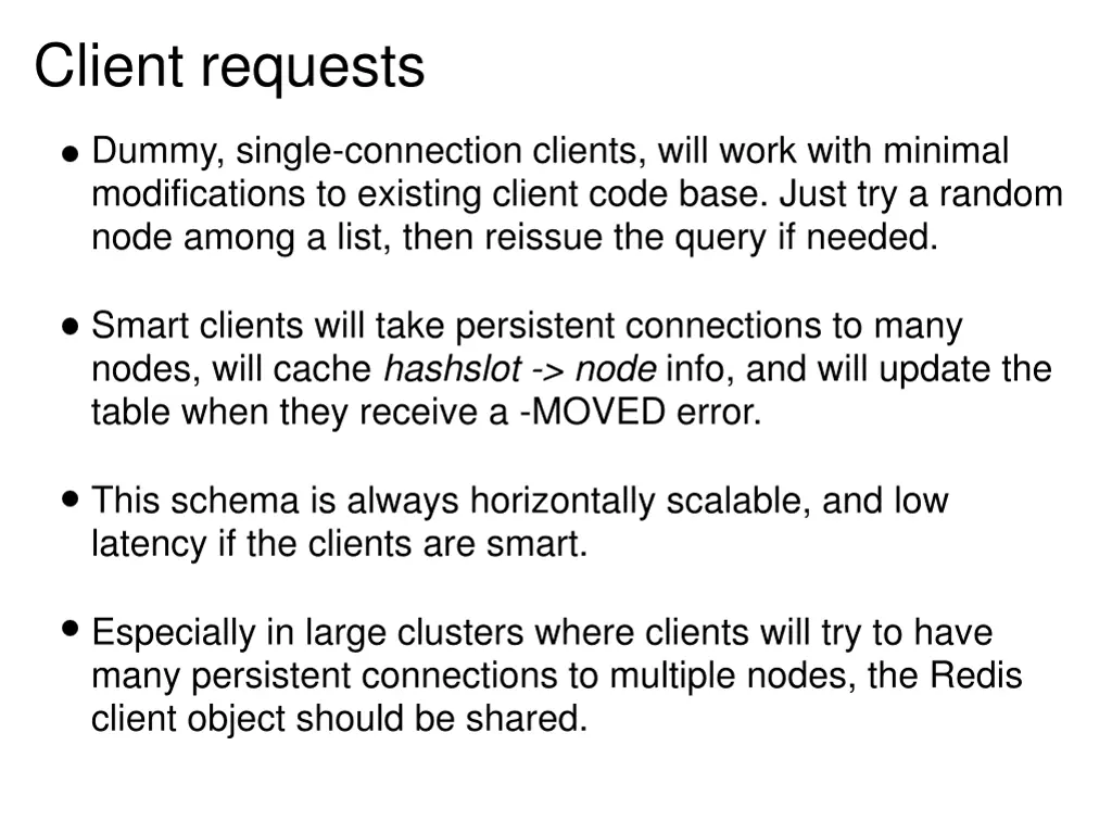 client requests