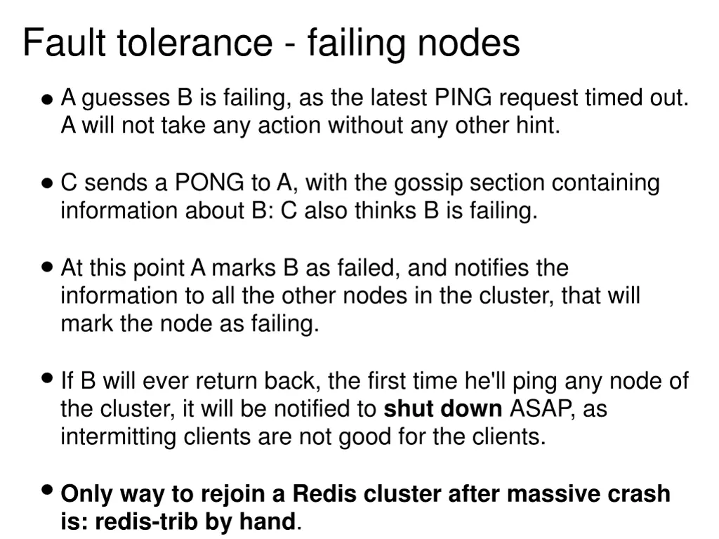 fault tolerance failing nodes