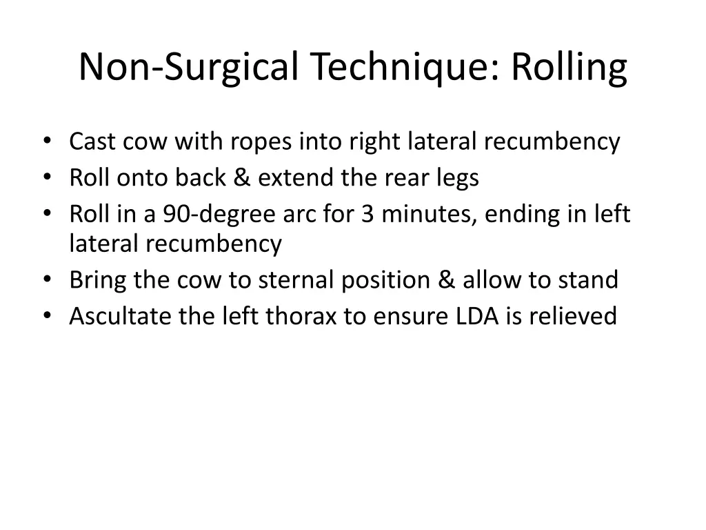 non surgical technique rolling