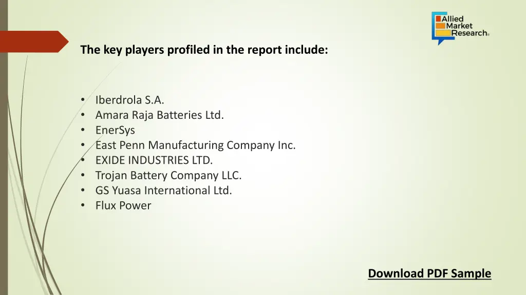 the key players profiled in the report include