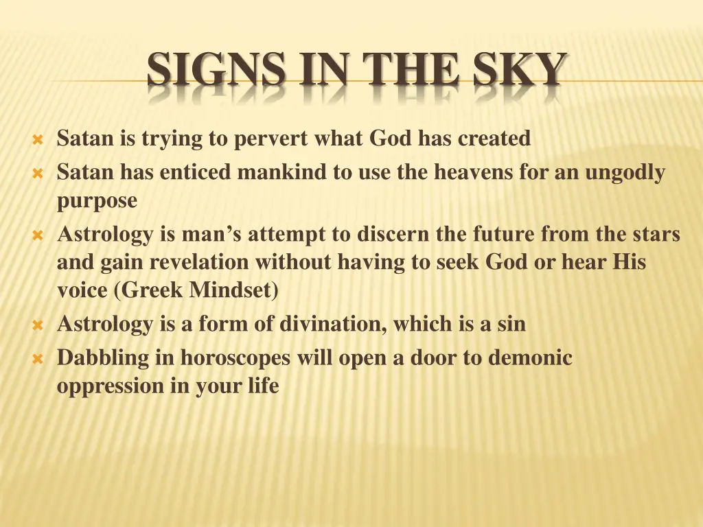 signs in the sky