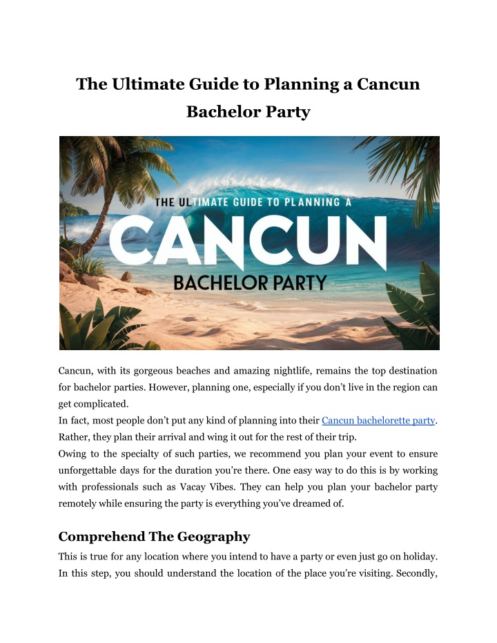 the ultimate guide to planning a cancun