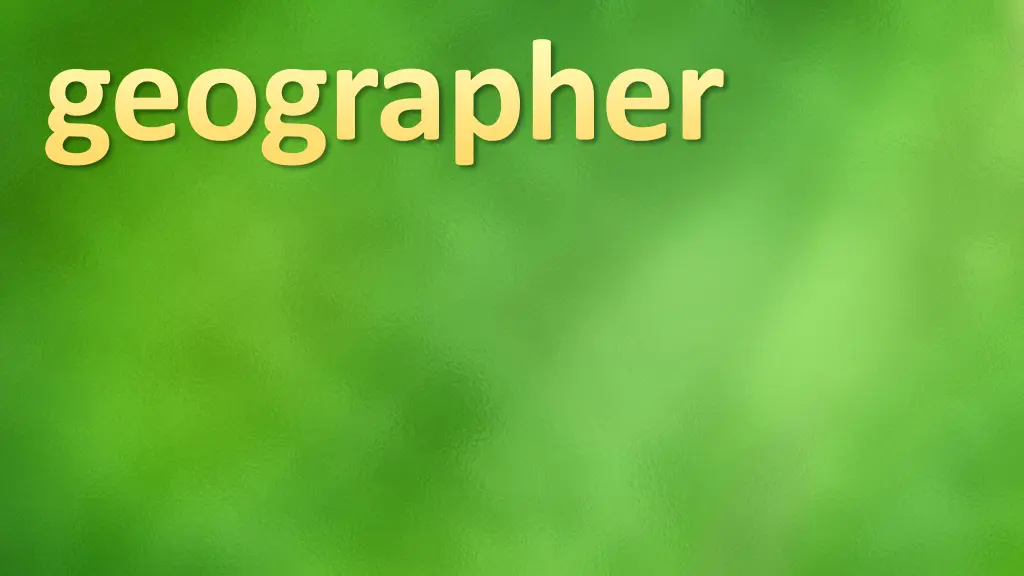 geographer