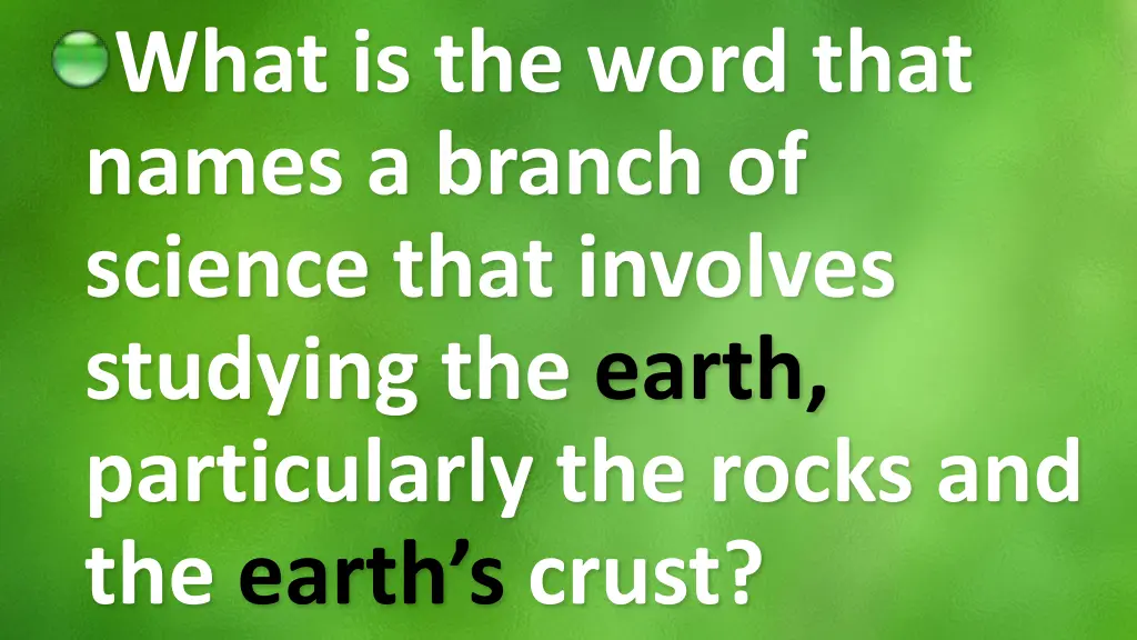 what is the word that names a branch of science