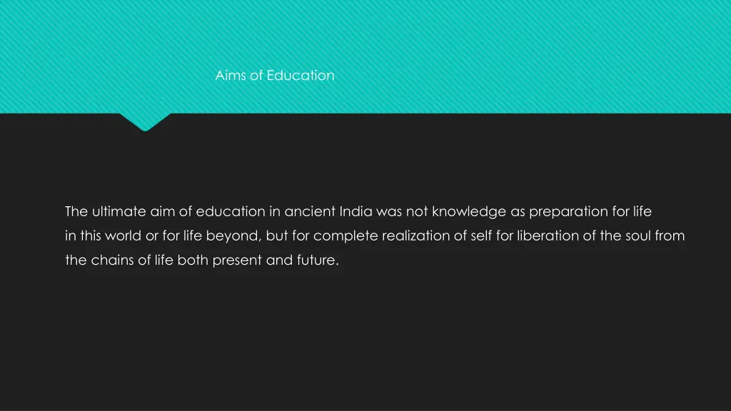 aims of education