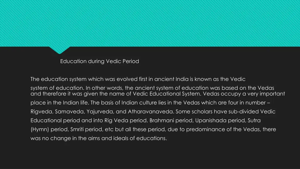 education during vedic period