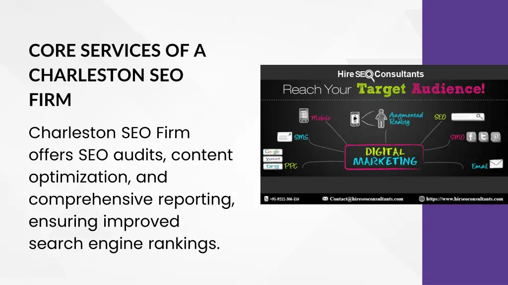 core services of a charleston seo firm