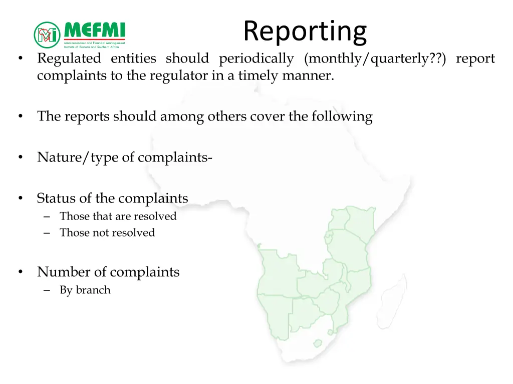 reporting