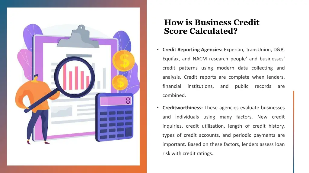 how is business credit score calculated