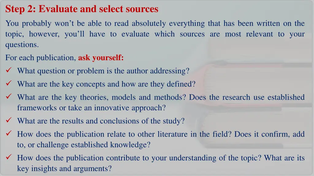 step 2 evaluate and select sources you probably