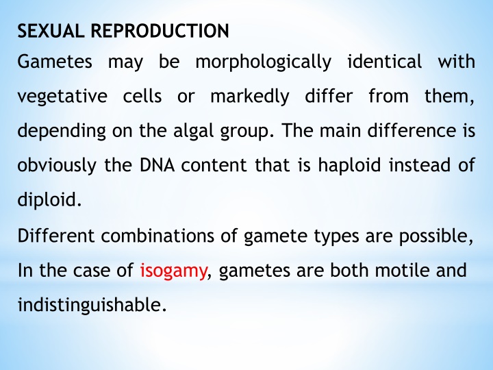 sexual reproduction gametes