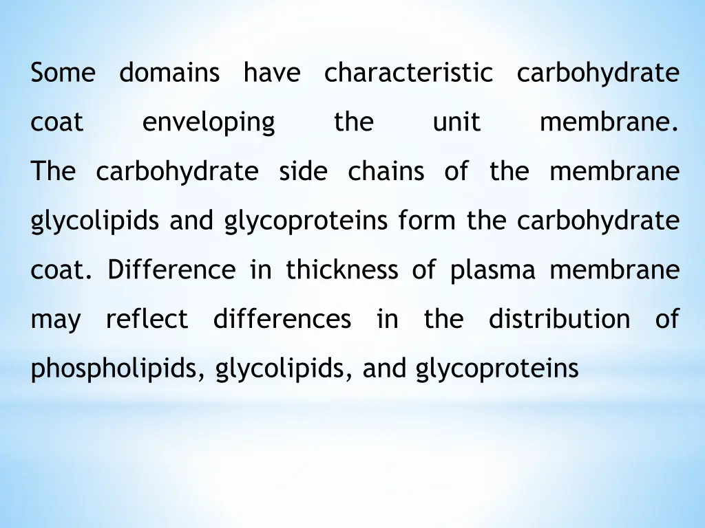 some domains have characteristic carbohydrate