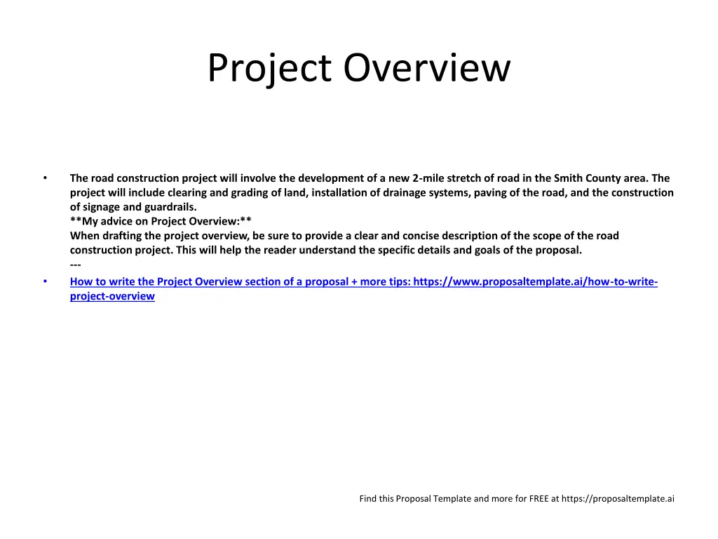 project overview