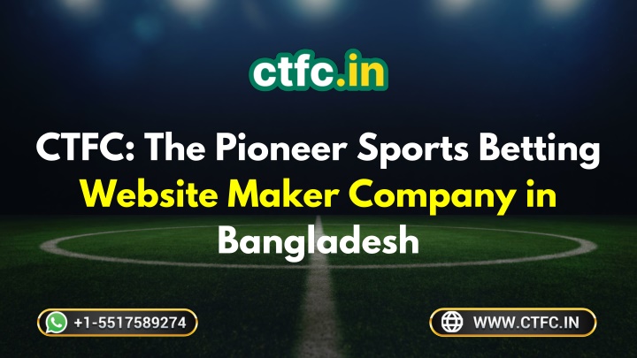 ctfc the pioneer sports betting website maker