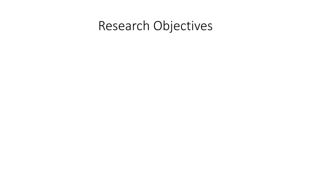 research objectives