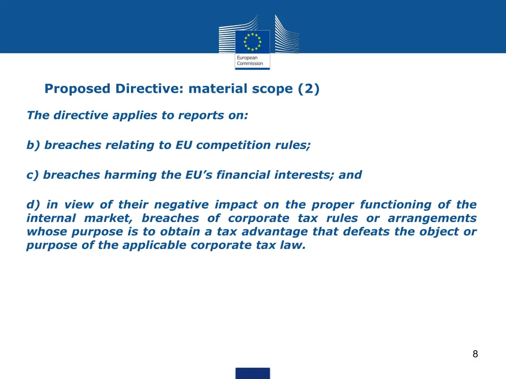 proposed directive material scope 2