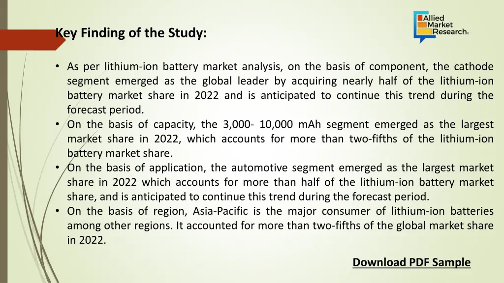 key finding of the study