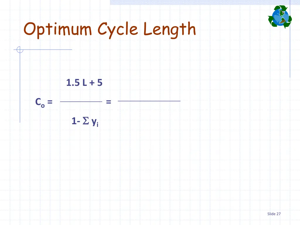 optimum cycle length